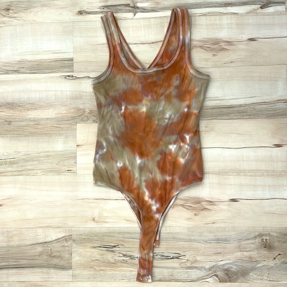 Tie-Dye Tank Bodysuit - Picture 2 of 3